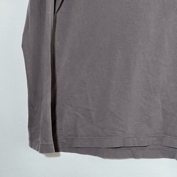 Tailor Vintage Long Sleeve Casual Cotton Henley Shirt Gray Mens Size M Spring - Picture 4 of 6